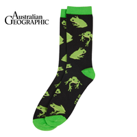 Green Tree Frog Sock