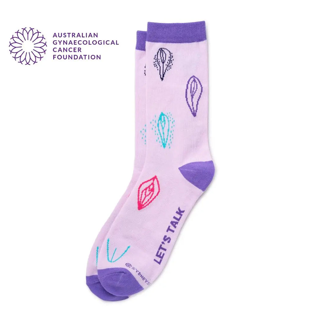 Pink Vulva Sock Sydney Sock Project
