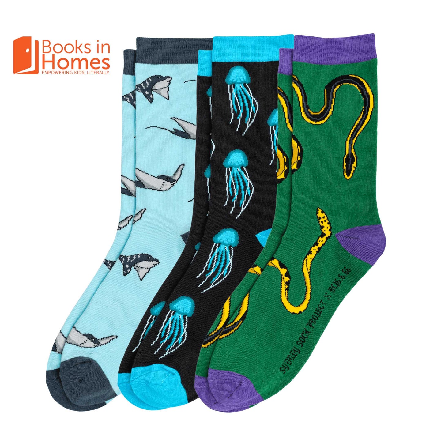 Sea Creatures Sock 3-Pack Sydney Sock Project