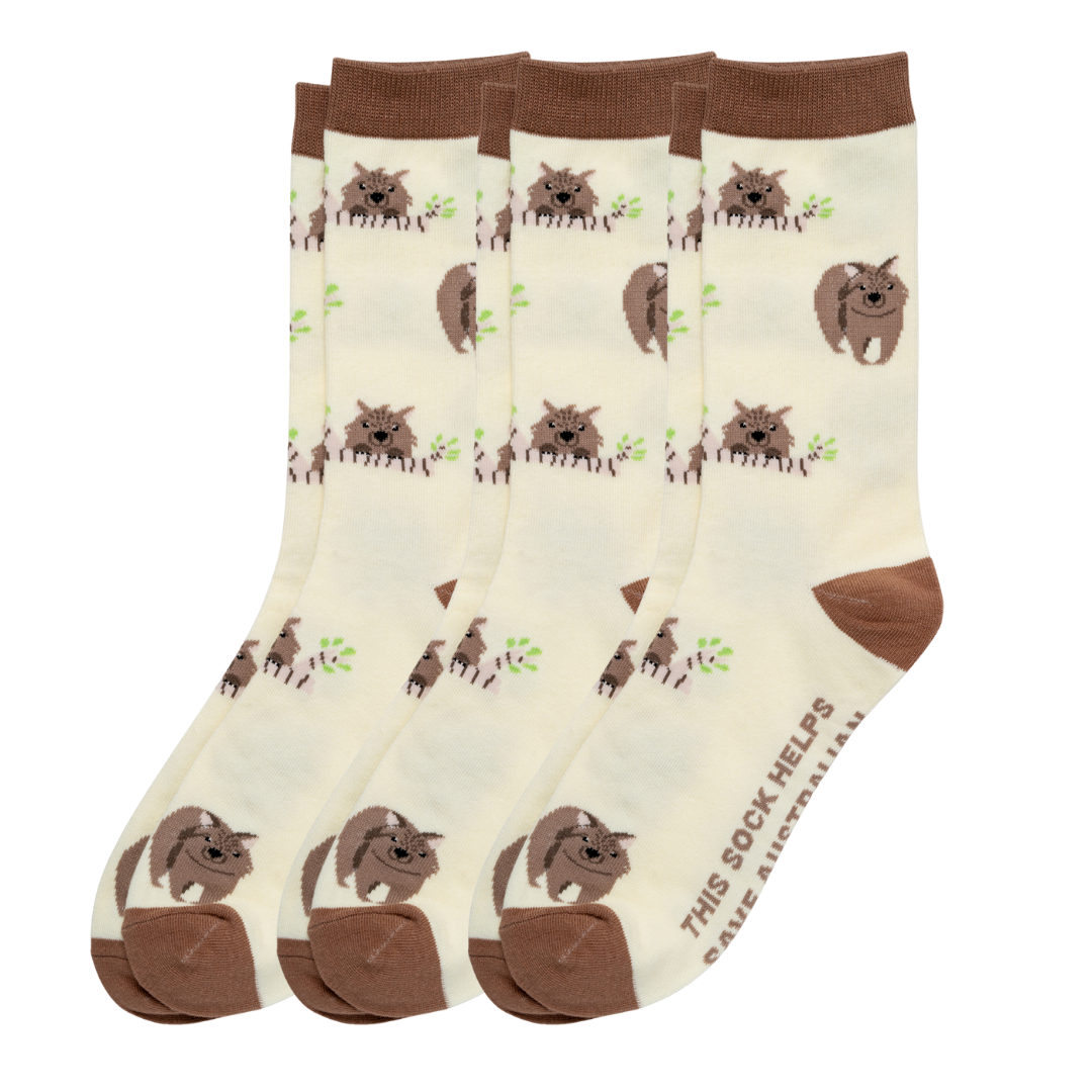 Project Wombat Wombat Sock Bundle (3 x Pairs) โ Sydney Sock Project