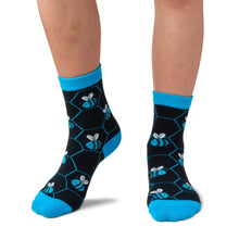 Blue Banded Bee KIDS Sock Sydney Sock Project