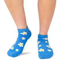 Blue Daisy Ankle Sock Sydney Sock Project
